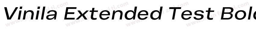 Vinila Extended Test Bold字体转换